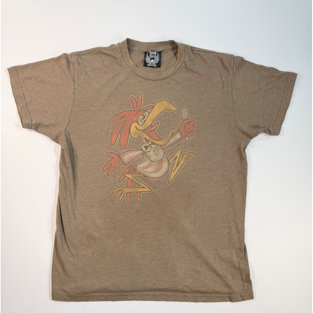 Junk Food Cocoa Puffs Sonny the Cuckoo Bird Brown Graphic T-Shirt Mens Medium